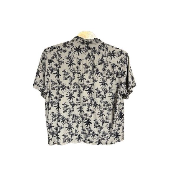 GH Bass Co XXL Silk Tan and Black Tropical Short Sleeve - Picture 2 of 4